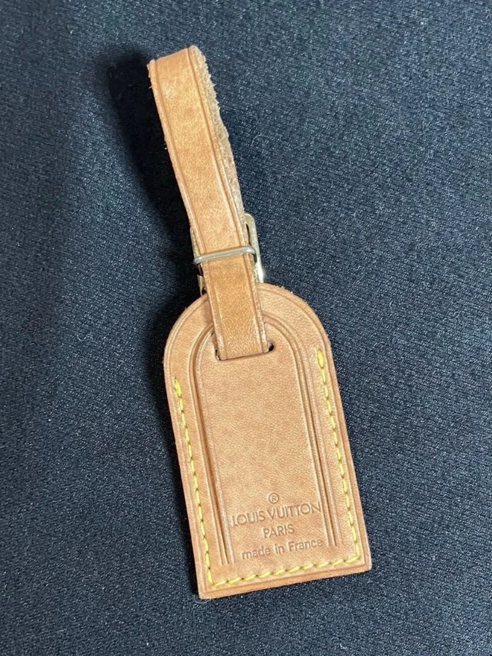 Louis Vuitton Vintage Vachetta Leather Small Luggage Tag Keepall Charm